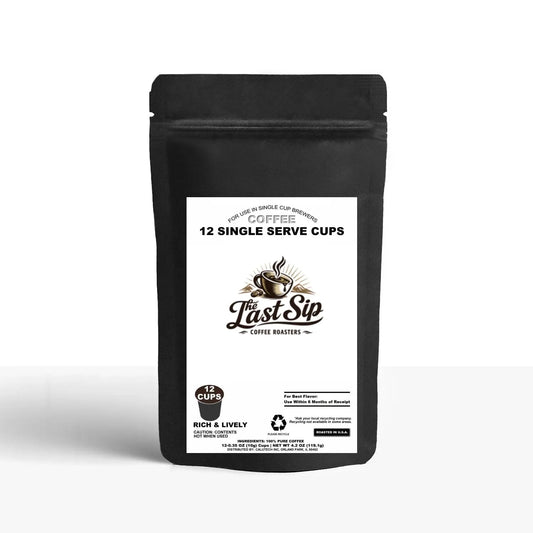 12 Pack Single Serve Coffee Capsules - The Last Sip Coffee Roasters